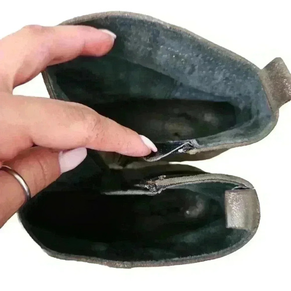 Davos Gomma Womens Brown/Gray Metallic Buckle Ankle Boot 39 - Picture 9 of 12